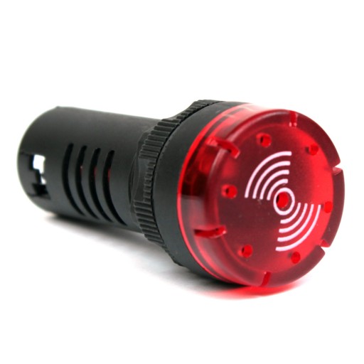 Buzzer Sinaleiro Sonoro Metaltex Vermelho BZ20-2L-R